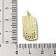 Brass Micro Pave Cubic Zirconia Pendants KK-E092-28G-01-3