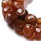 Natural Banded Agate/Striped Agate Beads Strands G-G005-B02-01-4