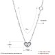 925 Sterling Silver Pendant Necklaces NJEW-BB30201-6