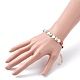 Bracelet perlé fleur coeur coloré pour fille femme BJEW-TA00030-3