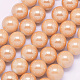 Abalorios de perla de vidrio HY-G001-10mm-A01-1