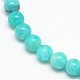 Grade A pierre naturelle perles rondes amazonite brins G-O017-6mm-08A-3