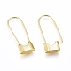Brass Hoop Earrings EJEW-G275-01G-3