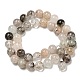 Chapelets de perles en quartz lodolite naturel G-R494-A09-04-2