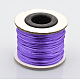 Cordons fil de nylon tressé rond de fabrication de noeuds chinois de macrame rattail NWIR-O001-05-1