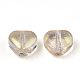 Perle di vetro verniciate a spruzzo trasparente GLAA-N035-02-D01-3