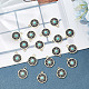 SUNNYCLUE 1 Box 25pcs Turquoise Charm Sun Charms Flat Round Turquoise Charms Bulk Celestial Lucky Healing Energy Charm for Jewelry Making Charms DIY Necklace Earrings Bracelets Adult Craft Supplies FIND-SC0003-84-4