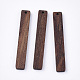 Grandes colgantes de madera de nogal sin teñir WOOD-T023-01-1