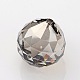 Faceted Round Glass Pendants GLAA-O008-F-2