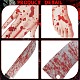 Gorgecraft 2 Sets 2 Style Halloween Decoration Paper Bleeding Foot & Hand & Knife Flag Banners AJEW-GF0007-45-6
