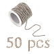 SUNNYCLUE 32 Feet Platinum Color Ball Chains Link Spool Bulk Necklace Jewelry Making Chains with Brass Ball Chain Connectors for Necklaces Bracelets Pendant Jewelry Making CHC-SC0001-02P-1