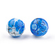 Chapelets de perles en verre peint brossé & cuisant X-GLAA-S176-10mm-17-1