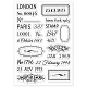GLOBLELAND Past Date Clear Stamps Zip Code City Silicone Clear Stamp Seals for Cards Making DIY Scrapbooking Photo Journal Album Decoration DIY-WH0167-57-0036-8