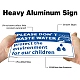 Segnali di avvertimento in alluminio UV protetti e impermeabili AJEW-WH0111-K06-4
