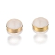 Brass Rings Silicone Ear Nuts SIL-N003-04G-1