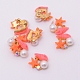 Resin Cabochons with Alloy Findings MRMJ-WH0067-39G-2