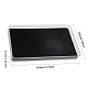 CHGCRAFT Rectangle Transparent Plastic Jewelry Tray with Sponge for Earrings Rings Bracelets Bathroom Storage Display Organizing AJEW-WH0413-11-2