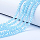 Electroplate Glass Beads Strands EGLA-A034-J8mm-B05-1