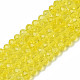 Chapelets de perles en verre électroplaqué&nbsp;EGLA-A044-T3mm-A29-1