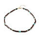 Coconut & Natural Imperial Jasper Beaded Necklaces NJEW-JN03727-1