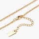 Brass Rolo Chain Necklaces NJEW-H206-09G-1