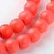 Synthetic Coral Beads Strands X-GSR6mmC052-2