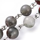 Handmade Natural African Bloodstone Beaded Chains AJEW-JB00504-01-1