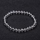 Cristal naturel bracelets en perles extensibles X-BJEW-F202-07-1