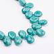 Turquoise naturelle colliers de perles NJEW-P196-02-2
