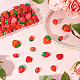 arricraft 60 Pcs 6 Styles Strawberry Slime Charms CRES-AR0001-17-5