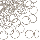 Unicraftale 50pcs anneaux de liaison en alliage de style tibétain FIND-UN0002-01AS-1