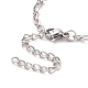304 Stainless Steel Figaro Chain Bracelet for Men Women BJEW-E031-14P-02-3