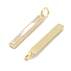 Подвески из латуни из натуральных ракушек KK-C051-18G-2