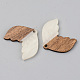 Colgantes de resina opaca y madera de nogal RESI-S389-017A-C04-2