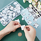 FINGERINSPIRE 60 Pcs 4 Styles Large Acrylic Self-Adhesive Rhinestone Clear Flat Back Gems Stick with Container Crystals Bling Sticker for Costume Making Cosplay (Square TACR-FG0001-16-3