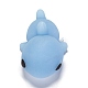 サメの形のスクイーズストレスおもちゃ  面白いそわそわ感覚玩具  ストレス不安解消のために  ライトブルー  45x27x18.5mm AJEW-H125-21-2