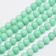 Chapelets de perles en jade de malaisie naturelle X-G-A146-6mm-B06-1