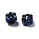 Chunky Resin Rhinestone Bubblegum Ball Beads X-RESI-M012-11-1-2
