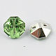2-Hoyo botones de octágono de acrílico Diamante de imitación de Taiwán BUTT-F016-11.5mm-34-2