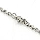 304 Stainless Steel Cable Chain Necklaces NJEW-F027-40-2mm-B-3