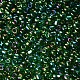 12/0 ラウンドガラスシードビーズ  透明色の虹  丸い穴  グリーン  12/0  2mm  穴：1mm  約3333個/50g  50 G /袋  18袋/2ポンド SEED-US0003-2mm-167B-2