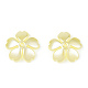 Capuchons de perles d'imitation en plastique abs MACR-N013-002E-01-3