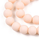 Opache perle di vetro fili GLAA-T032-P8mm-MD09-2
