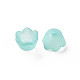 Frosted 6-Petal Acrylic Bead Caps X-FACR-T005-02-2