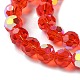 Electroplate Glass Beads Strands GLAA-Q099-E01-06-3