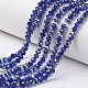 Chapelets de perles en verre transparent électrolytique&nbsp;EGLA-A034-T4mm-S15-1