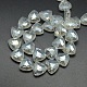 Perles en verre cristal electroplate triangle EGLA-F068A-01-2