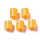 5ミリメルティビーズはヒューズビーズをPE  チューブ  オレンジ  5x5mm  穴：3mm X-DIY-R013-91-3