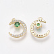 Brass Micro Pave Cubic Zirconia Charms KK-T038-507D-2