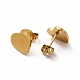 Heart with Boy & Girl Matching Couple Pendant Necklaces & Stud Earrings SJEW-E045-04GP-5